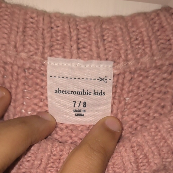 Abercrombie Kids | Blush Cable Knit Sweater - Picture 2 of 4